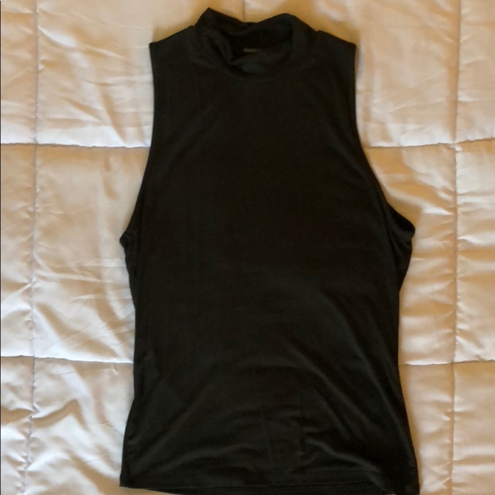 Mock neck tank